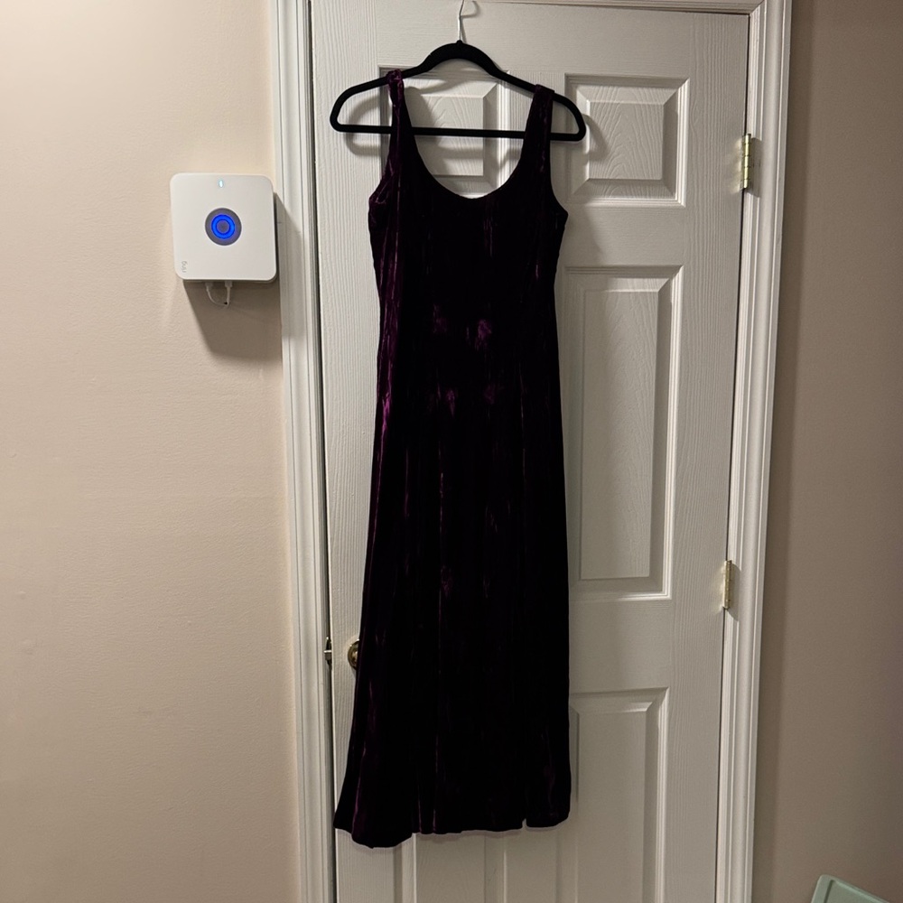 Betsey Johnson Plum Velvet Maxi Dress